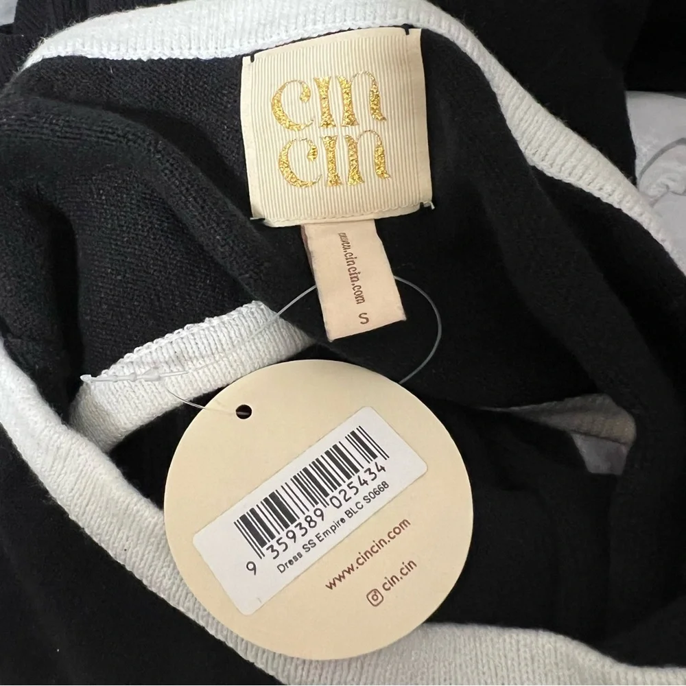 NEW NWT Cin Cin Empire Strapless Knit Cutout Maxi Dress In Black
